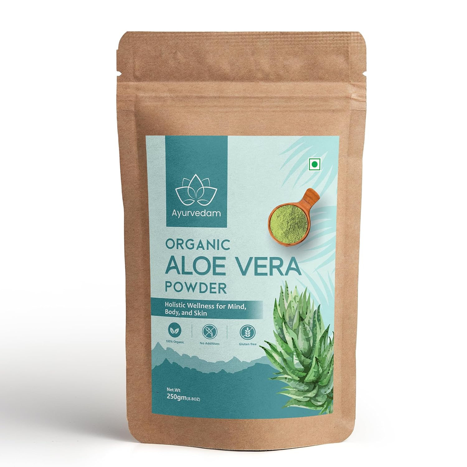 Ayurvedam Organic Aloe Vera Leaf Powder 250g